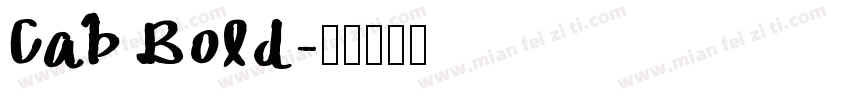 Cab Bold字体转换